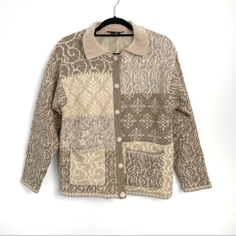 Icelandic Design wool blend button up jacket
